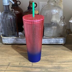 Starbucks Summer 2022 Watermelon Grid Tumbler
